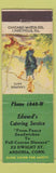 Matchbook Cover - Edward's Catering Ansonia CT