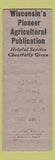 Matchbook Cover - Wisconsin Agriculturist and Farmer Racine WI