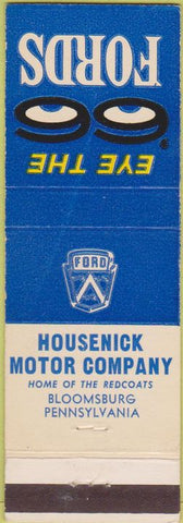 Matchbook Cover - Housenick Ford Bloomsburg PA