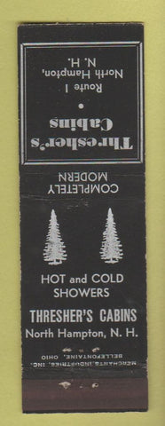 Matchbook Cover - Thresher's Cabins North Hampton NH MERCHANTS
