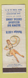 Matchbook Cover - Baldwin Bar Restaurant Muzak New York City pinup