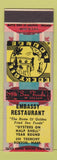 Matchbook Cover - Embassy Restaurant Boston MA