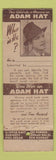 Matchbook Cover - Adam Hats Celebrity Back