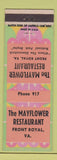 Matchbook Cover - Mayflower Restaurant Front Royal VA
