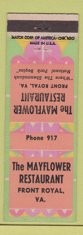 Matchbook Cover - Mayflower Restaurant Front Royal VA