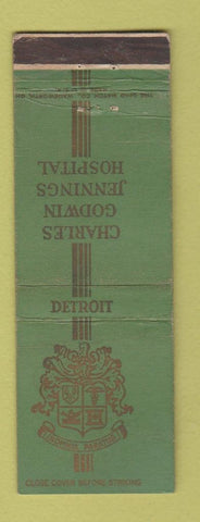 Matchbook Cover - Charles Godwin Jennings Hospital Detroit MI WEAR
