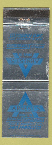 Matchbook Cover - Arnest's Drive In San Francisco CA WORN