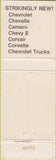 Matchbook Cover - Collins Chevrolet 1968 Eaton OH Chevelle Camaro