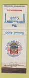 Matchbook Cover - Army and Navy Club Washington DC WEAR