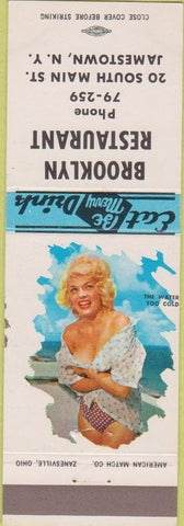 Matchbook Cover - Brooklyn Restaurant Jamestown NY pinup