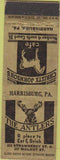 Matchbook Cover - Antlers Restaurant Harrisburg PA 30's
