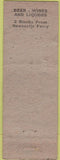 Matchbook Cover - Hotel Louise Bar New Castle DE