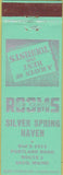 Matchbook Cover - Silver Spring Haven Saco ME