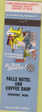 Matchbook Cover - Falls Hotel Coffee Shop Newberry MI