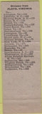 Matchbook Cover - Pine Tavern Motel Floyd VA peach