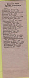 Matchbook Cover - Pine TAvern Motel Floyd VA red