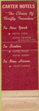 Matchbook Cover - Hotel George Washington New York City WEAR