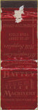 Matchbook Cover - Battey Machinery Rome GA POOR