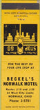 Matchbook Cover - Beckel's Norwalk Motel OH