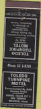 Matchbook Cover - Toledo Turnpike Motel Maumee OH