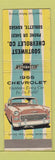 Matchbook Cover - 1955 Chevrolet Southwest Sublette KS WEAR