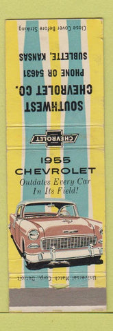 Matchbook Cover - 1955 Chevrolet Southwest Sublette KS WEAR
