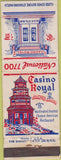 Matchbook Cover - Casino Royal Washington DC Chinese Food