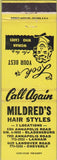 Matchbook Cover - Mildred's Beauty Bladesburg Lanham Cheverly MD