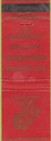Matchbook Cover - Post Exchange Marine Barracks Washington DC