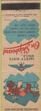 Matchbook Cover - US Navy Safety On Board precautions