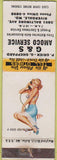 Matchbook Cover - G and S Amoco oil gas pinup Riverdale MD