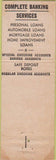 Matchbook Cover - Citizens Bank of Maryland Riverdale Bladensburg