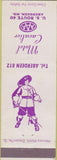Matchbook Cover - Motel Cavalier Aberdeen MD