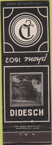 Matchbook Cover - Didesch Funeral Home Dubuque IA