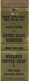 Matchbook Cover - Wegener Coffee Shop Twin Falls ID Gold