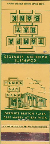 Matchbook Cover - Tampa Bay Bank FL WEAR