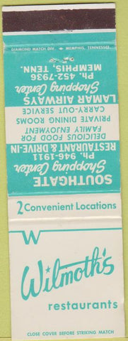 Matchbook Cover - Southgate Shopping Center Memphis TN