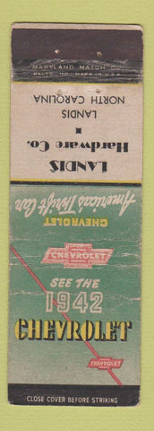 Matchbook Cover - 1942 Ford Landis Hardware NC WEAR