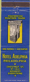 Matchbook Cover - Hotel Adelphia Philadelphia PA
