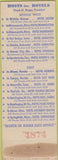 Matchbook Cover - Hotel Thomas Nelson Norfolk VA