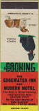 Matchbook Cover - Edgewater Inn Tofte MN French Poodle Collie