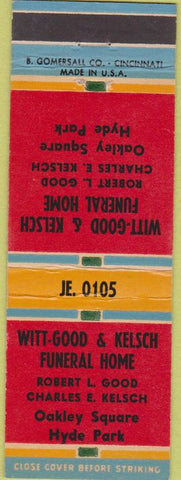 Matchbook Cover - Witt Good Kelsch Funeral Home Cincinnati OH