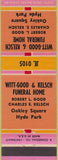 Matchbook Cover - Witt Good Kelsch Funeral Home Cincinnati OH