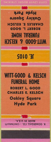 Matchbook Cover - Witt Good Kelsch Funeral Home Cincinnati OH