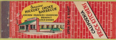 Matchbook Cover - California Brick Kitchens Evanston IL feature