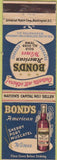 Matchbook Cover - Bond's American Wines Washington DC