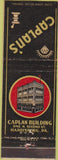 Matchbook Cover - Caplan's Pharmacy Harrisburg PA