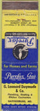 Matchbook Cover - Pyrofax Gas Gaithersburg MD