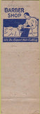 Matchbook Cover - Town House Barber Shop pinup NO TOWN WEAR