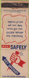 Matchbook Cover - Fly Safely Safety Military?